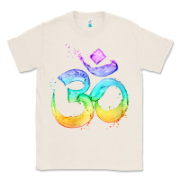 Natural womens om symbol   psy trance goa yoga meditation buddhism buddhist v Classic Tee - linhVisuals