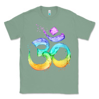 Sage womens om symbol   psy trance goa yoga meditation buddhism buddhist v Classic Tee - linhVisuals