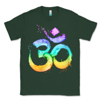 Sports Green womens om symbol   psy trance goa yoga meditation buddhism buddhist v Classic Tee - linhVisuals