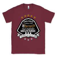 Burgundy suitable-tp-mazembe-worn Classic Tee - linhVisuals