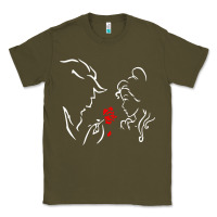 Army Green beauty the beast love Classic Tee - linhVisuals