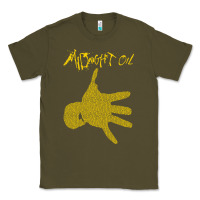 Army Green Midnight Oil colour Classic Tee - linhVisuals