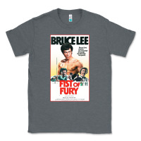 Charcoal Heather fist of fury by bruce Classic Tee - linhVisuals
