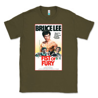 Army Green fist of fury by bruce Classic Tee - linhVisuals