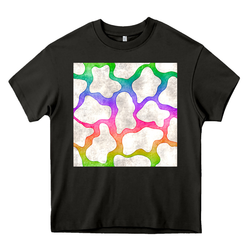 Watercolor Rainbow Cow Seamless Pattern Heavy Core Tee by BundleAndBundleShop | Teevron