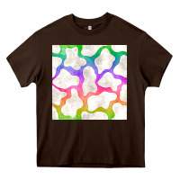 Chocolate Brown watercolor rainbow cow seamless pattern Heavy Core Tee - BundleAndBundleShop
