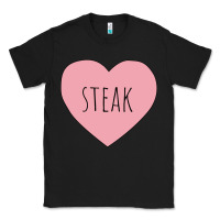 Black i heart steak Classic Tee - linhVisuals