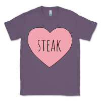 Lavender i heart steak Classic Tee - linhVisuals