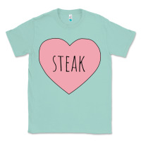 Seafoam i heart steak Classic Tee - linhVisuals
