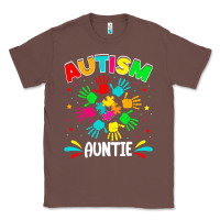 Chestnut autistic auntie puzzle support family autism awareness sweatshirt Classic Tee - linhVisuals