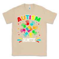 Mushroom autistic auntie puzzle support family autism awareness sweatshirt Classic Tee - linhVisuals