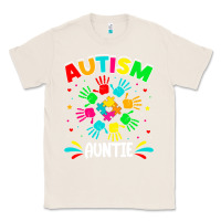 Natural autistic auntie puzzle support family autism awareness sweatshirt Classic Tee - linhVisuals