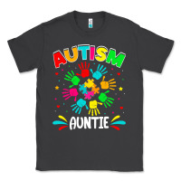 Smoke autistic auntie puzzle support family autism awareness sweatshirt Classic Tee - linhVisuals