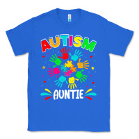 True Royal autistic auntie puzzle support family autism awareness sweatshirt Classic Tee - linhVisuals