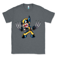 Charcoal Heather wolverine Classic Tee - linhVisuals