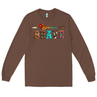 Chestnut brave and aztec wood sunflower with arrow Long Sleeve Tee - Artiststas