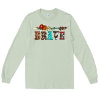 Matcha brave and aztec wood sunflower with arrow Long Sleeve Tee - Artiststas