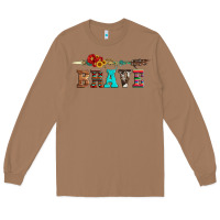 Toasted Coconut brave and aztec wood sunflower with arrow Long Sleeve Tee - Artiststas