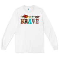 White brave and aztec wood sunflower with arrow Long Sleeve Tee - Artiststas