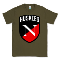 Army Green northeastern huskies Classic Tee - linhVisuals