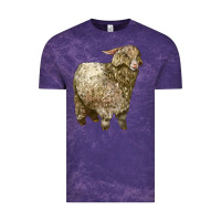 Cloud Purple Angora Goat Vintage Tee - LillyAllenDesigns
