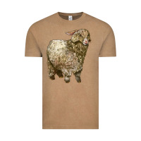 Vintage Coffee Angora Goat Vintage Tee - LillyAllenDesigns