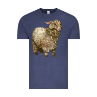 Vintage Denim Angora Goat Vintage Tee - LillyAllenDesigns