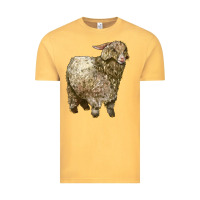 Vintage Mustard Angora Goat Vintage Tee - LillyAllenDesigns