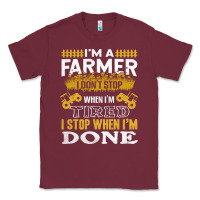 Burgundy farmer Classic Tee - linhVisuals
