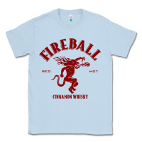Dusty Blue vintag fireball   whisky Classic Tee - linhVisuals