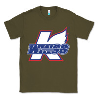 Army Green Kalamazoo ice hockey Classic Tee - linhVisuals