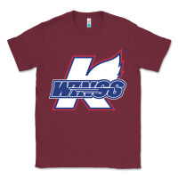Burgundy Kalamazoo ice hockey Classic Tee - linhVisuals