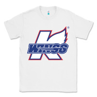 White Kalamazoo ice hockey Classic Tee - linhVisuals