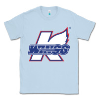 Dusty Blue Kalamazoo ice hockey Classic Tee - linhVisuals