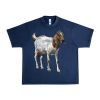 Navy Boer Goat Urban Heavy Tee - LillyAllenDesigns