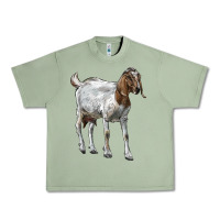Oil Green Boer Goat Urban Heavy Tee - LillyAllenDesigns