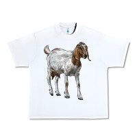 White Boer Goat Urban Heavy Tee - LillyAllenDesigns