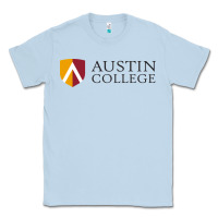 Dusty Blue austin, college Classic Tee - linhVisuals