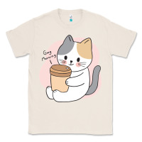 Natural Cat Drinking Coffee Kitten Kawaii Japanese Kitty Classic Tee - linhVisuals