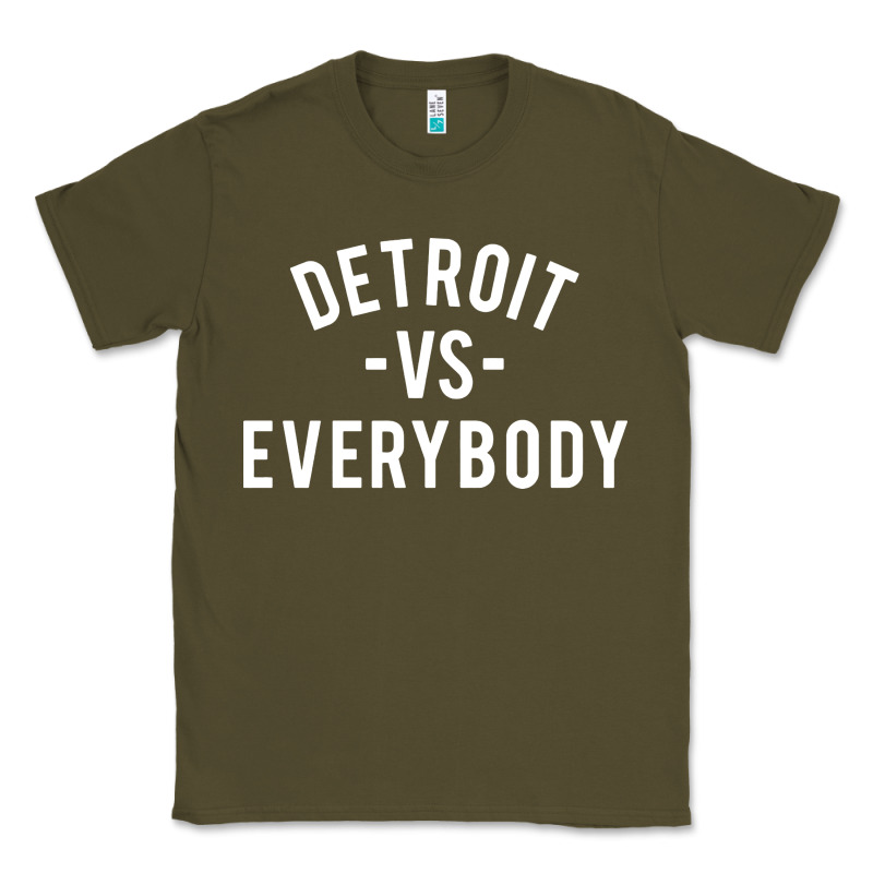 Det Roit Vs Everybody Classic Tee by linhVisuals | Teevron