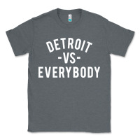 Charcoal Heather det roit vs everybody Classic Tee - linhVisuals