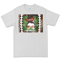 Dove Grey American Football Mom life Premium Tee - CowhideDigitalArt