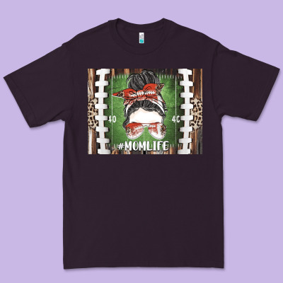 American Football Mom Life Premium Tee Designed By Cowhidedigitalart