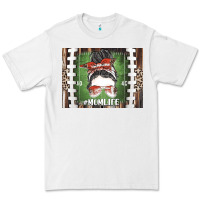 White American Football Mom life Premium Tee - CowhideDigitalArt