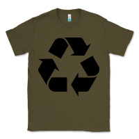 Army Green Recycle Classic Tee - linhVisuals