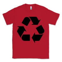 Red Recycle Classic Tee - linhVisuals