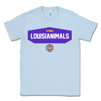 Dusty Blue LSU Louisianimals Classic Tee - linhVisuals