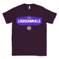 Plum LSU Louisianimals Classic Tee - linhVisuals
