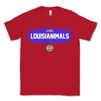 Red LSU Louisianimals Classic Tee - linhVisuals