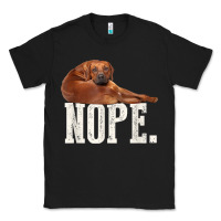 Black nope lazy rhodesian ridgeback t shirt dog lover gift tee Classic Tee - linhVisuals